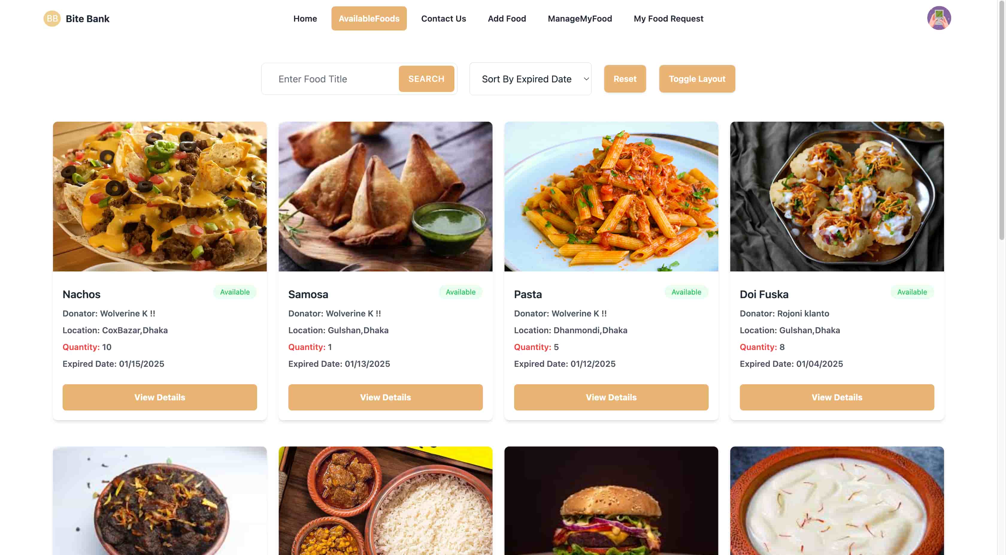 Available Food