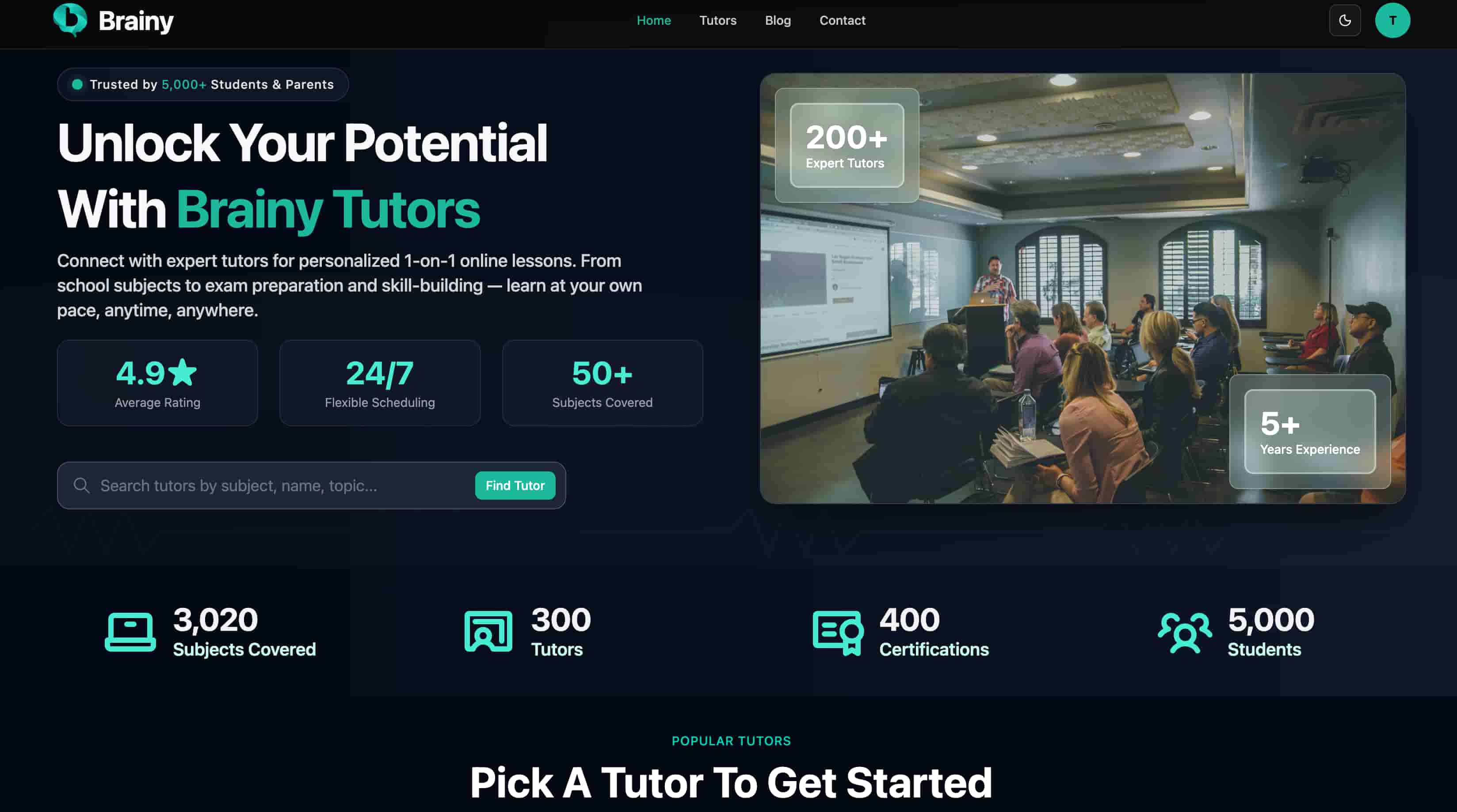 Dark Mode Home