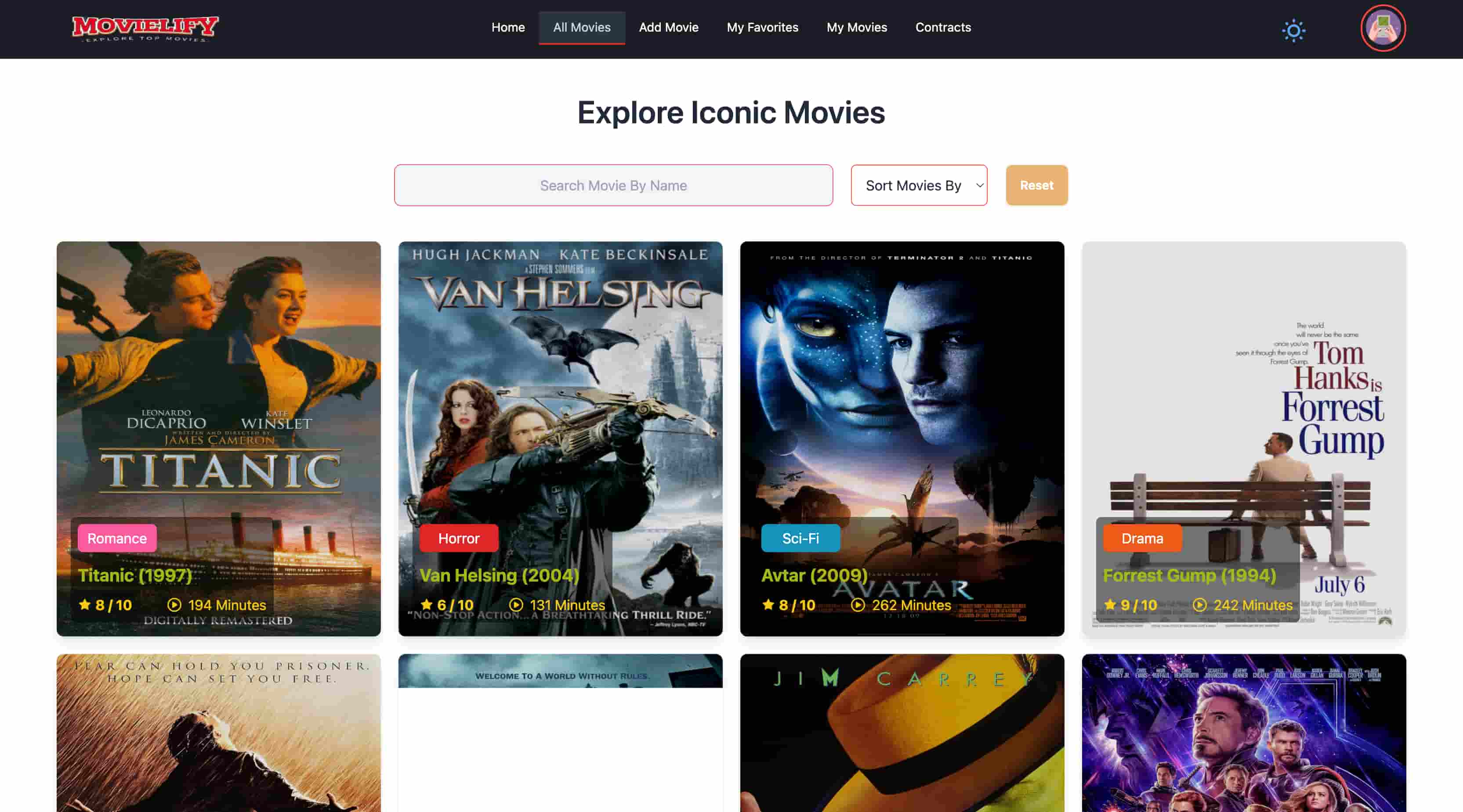 Movie Cards